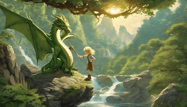 Un monde fantastique dans peter et eliott le dragon